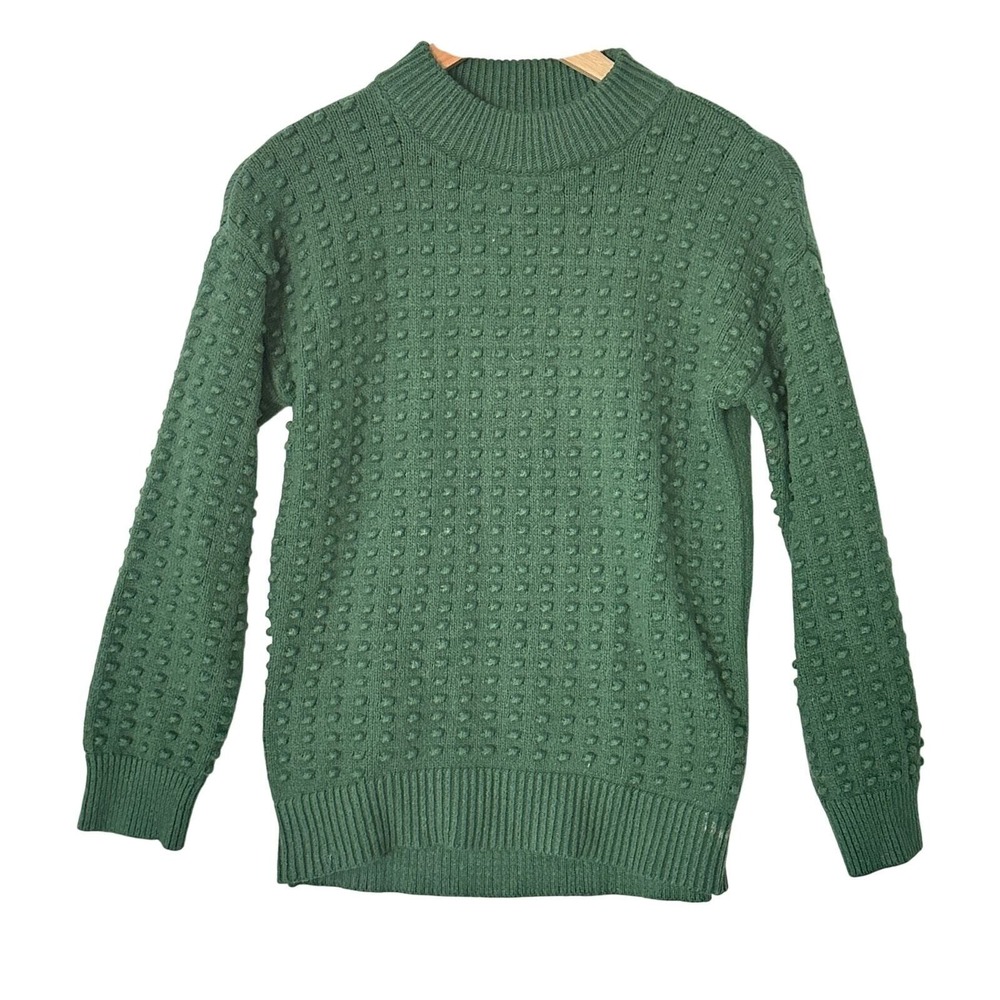 Lego Collection Target Popcorn Sweater Sz XS Green Cozy‎ Knit Warm Dark Academia - Picture 3 of 12